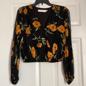 ASTR the label long sleeve blouse